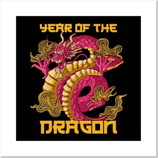 Chinese New Year 2024 Year of The Dragon Posters and Art